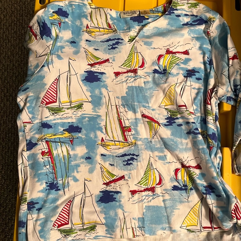 3/4 sleeve pullover shirt